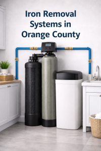 iron removal water filtration system for residential water treatment