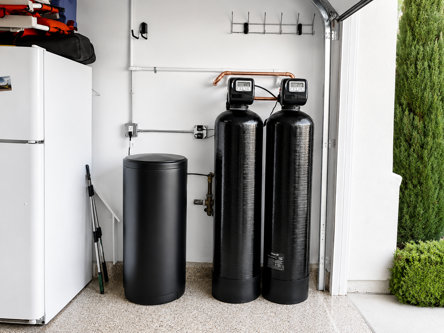 Catalytic carbon filtration and water softener installation by Pro Filtration in Mission Viejo, California